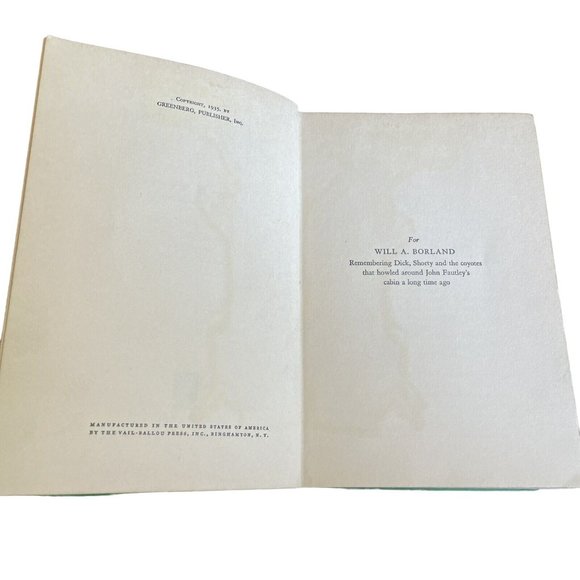 Halfway To Timberline By Ward West 1935 Hardcover Vintage Book Damaged - Picture 7 of 12